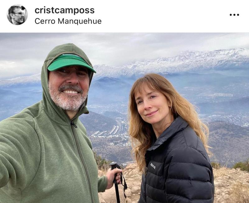 Cristián Campos y María José Prieto muestran su amor al natural