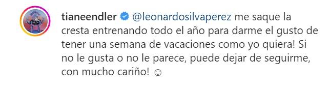 Christiane Endler reacciona a crítica por mostrar sus vacaciones