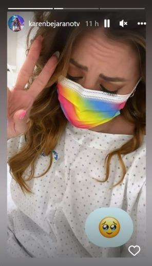 Karen Bejarano preocupa a sus seguidores con video en la clínica