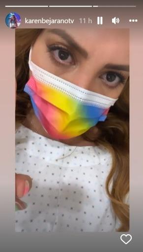 Karen Bejarano preocupa a sus seguidores con video en la clínica