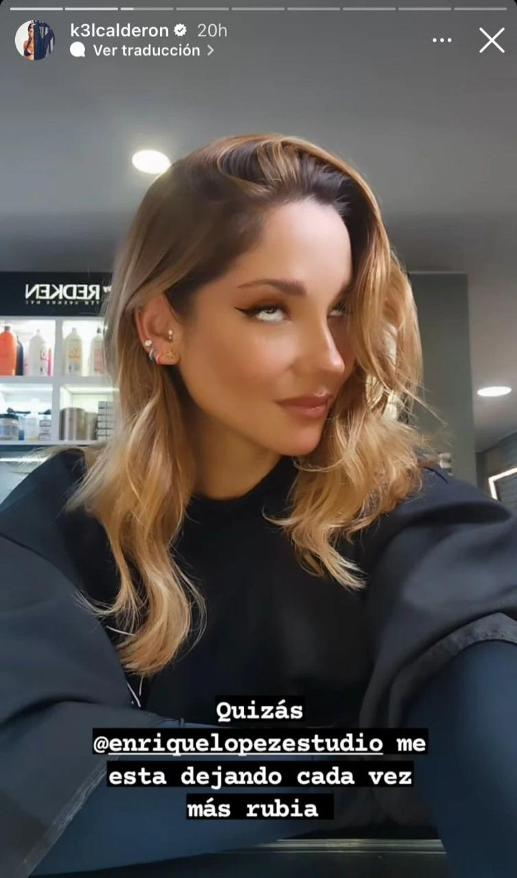 Kel Calderón estrenó radical cambio de look