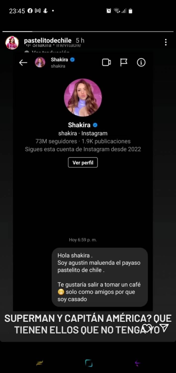 “Me pasó lo mismo”: El particular mensaje que le envió Mario Velasco a Shakira