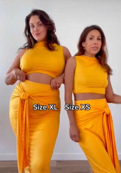 Mujer de talla “XXL” compra la misma ropa que sus amigas y prueba que puede verse igual de genial