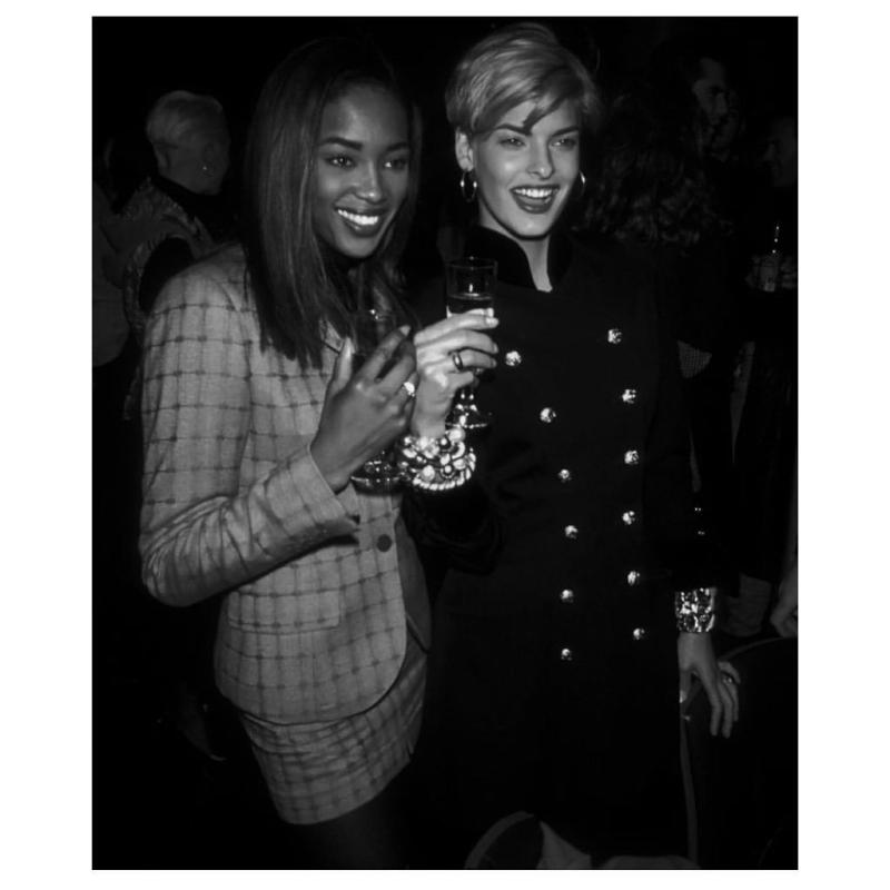 Naomi Campbell y Linda Evangelista, en los icónicos años '90