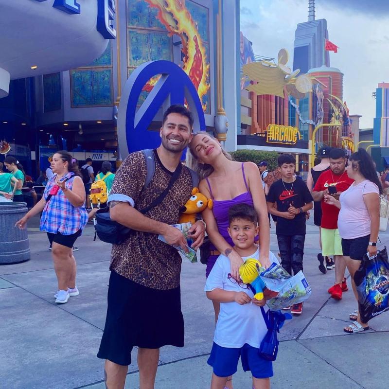 Coté López y su familia