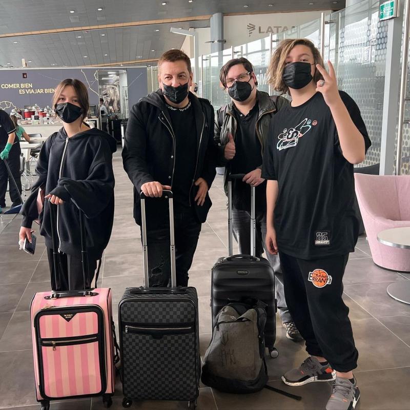 Julio César Rodríguez y sus hijos