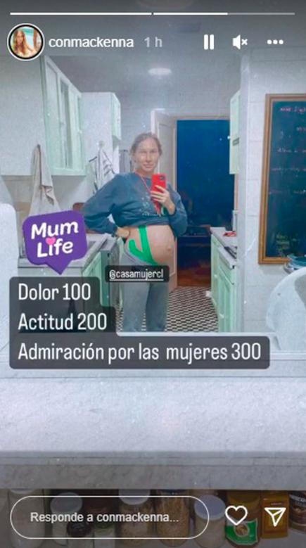 "Admiración por las mujeres": Constanza Mackenna lució su embarazo con especial fotografía