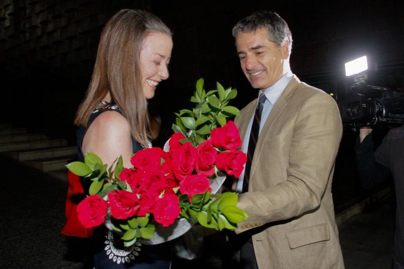 Consuelo Saavedra reconoció la ayuda de su marido, Andrés Velasco