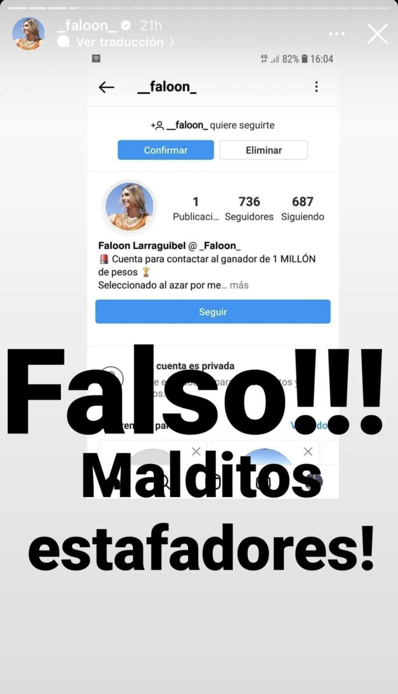 Faloon Larraguibel estafa