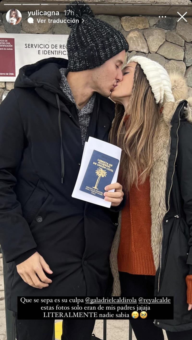 El secreto matrimonio de Yuli Cagna