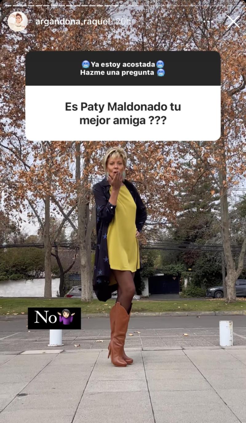 Raquel Argandoña niega ser amiga de Paty Maldonado