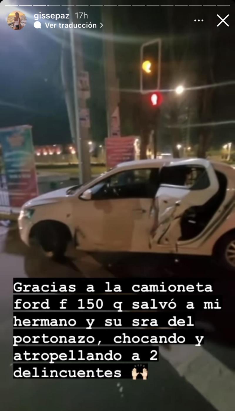 Hermano de Gissella Gallardo sufrió intento de portonazo
