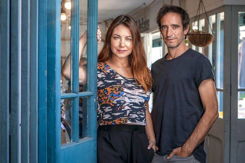 Mónica Godoy junto a su ex pareja Nicolás Saavedra