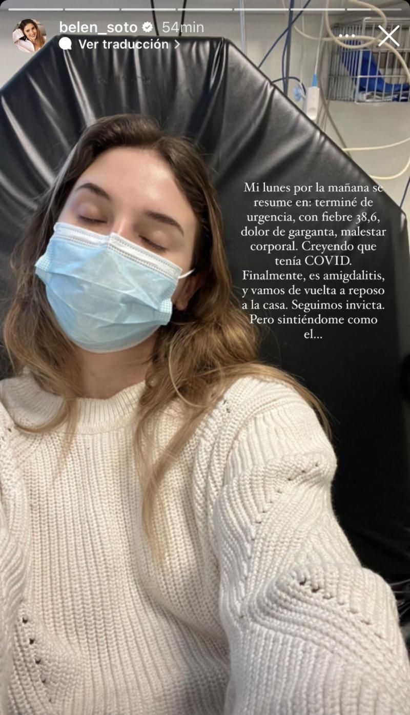 Belén Soto internada de urgencia