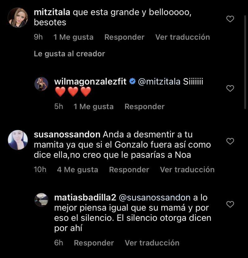 Instagram de Wilma González