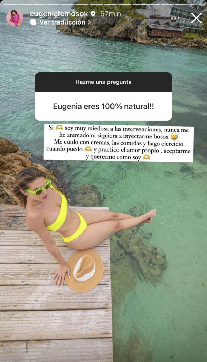 Eugenia Lemos destacar someterse a intervenciones quirúrgicas