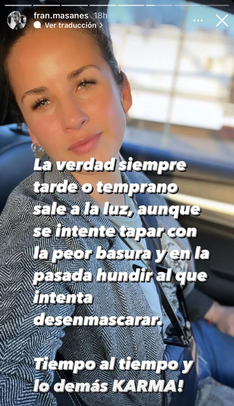 El enigmático mensaje de Fran Masanes