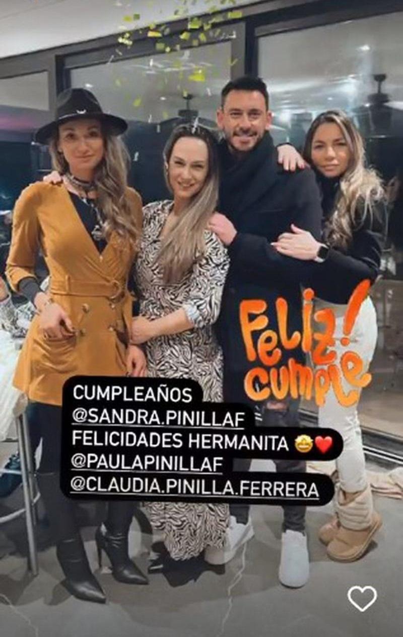 Gissella Gallardo y Mauricio Pinilla se encontraron en fiesta