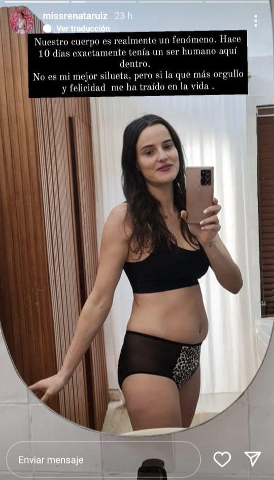 Renata Ruiz reflexiona sobre su cuerpo