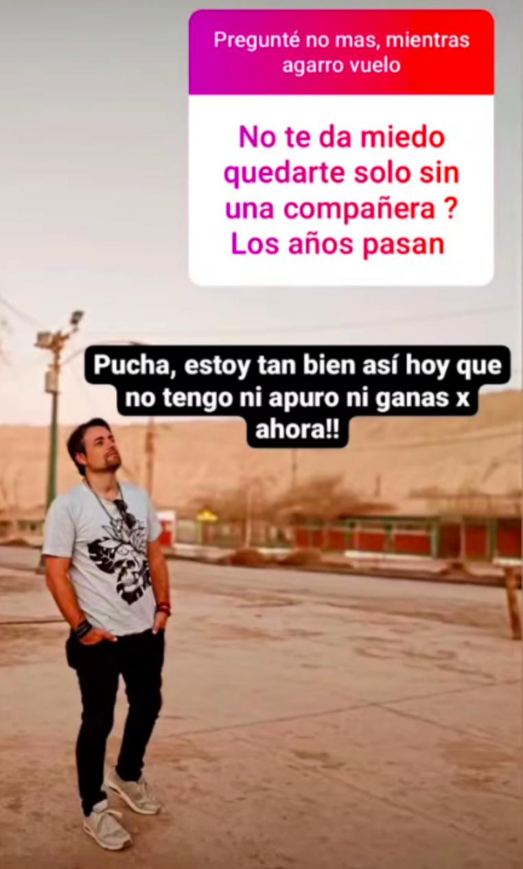 Daniel Valenzuela fue consultado sobre su soltería