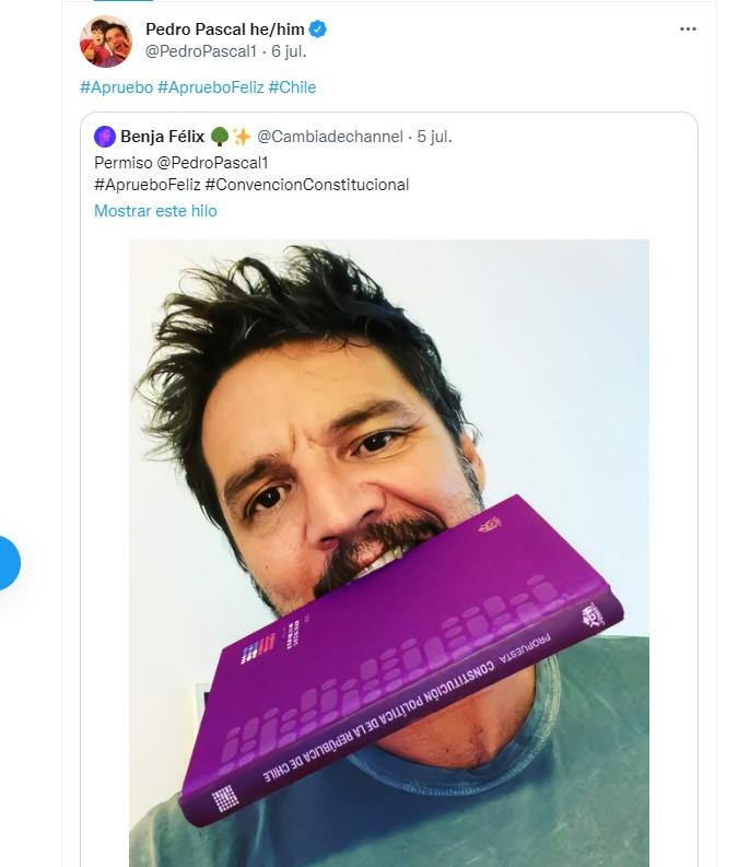 Twitter de Pedro Pascal