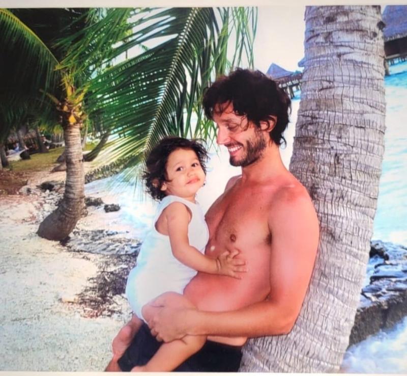 Benjamín Vicuña y su hija Blanca