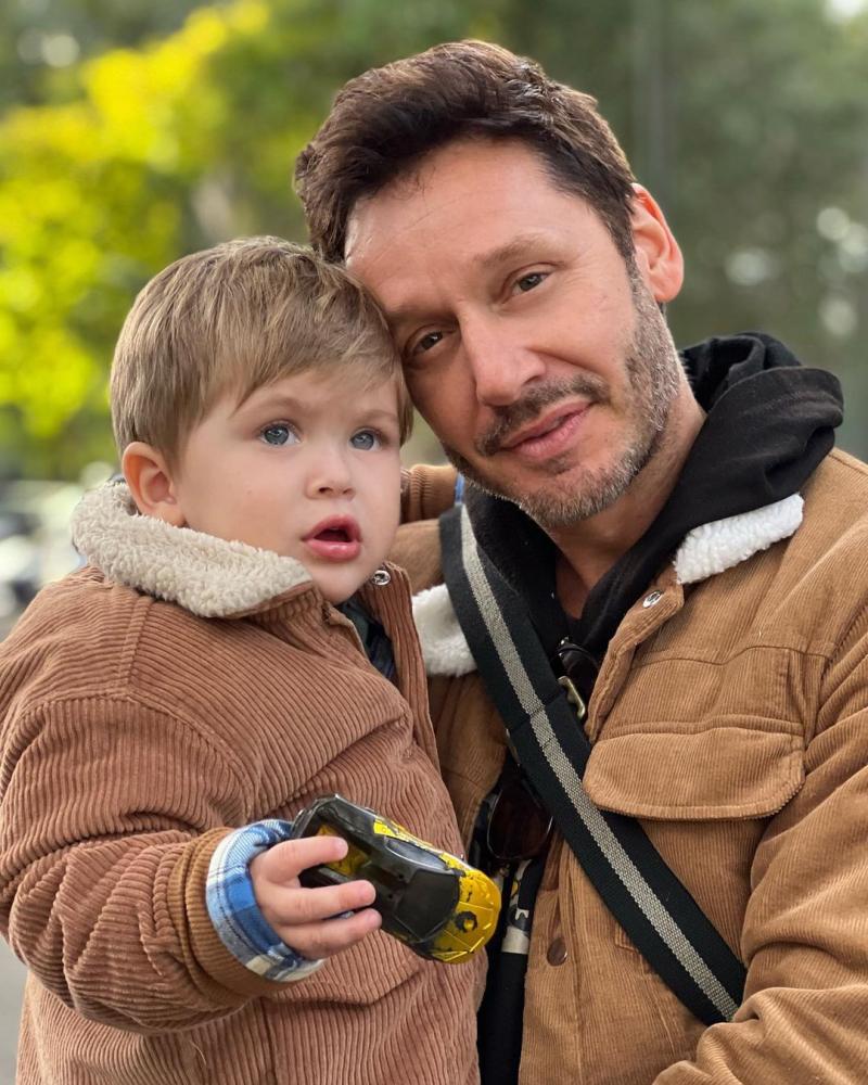 Benjamín Vicuña y su hijo