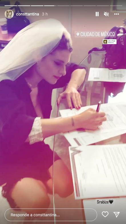 Tanza Varela en su matrimonio