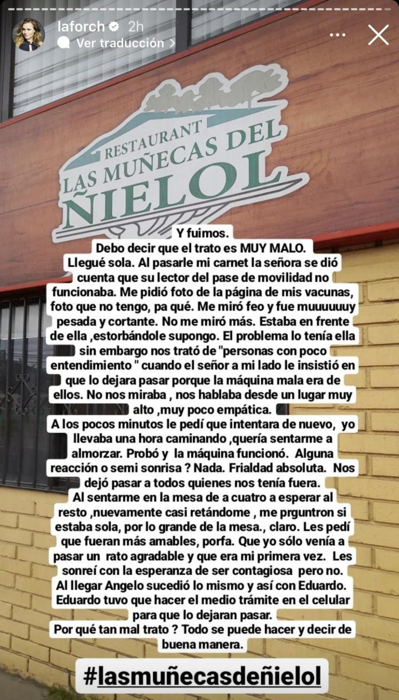 Amaya Forch funó a reconocido restaurante de Temuco