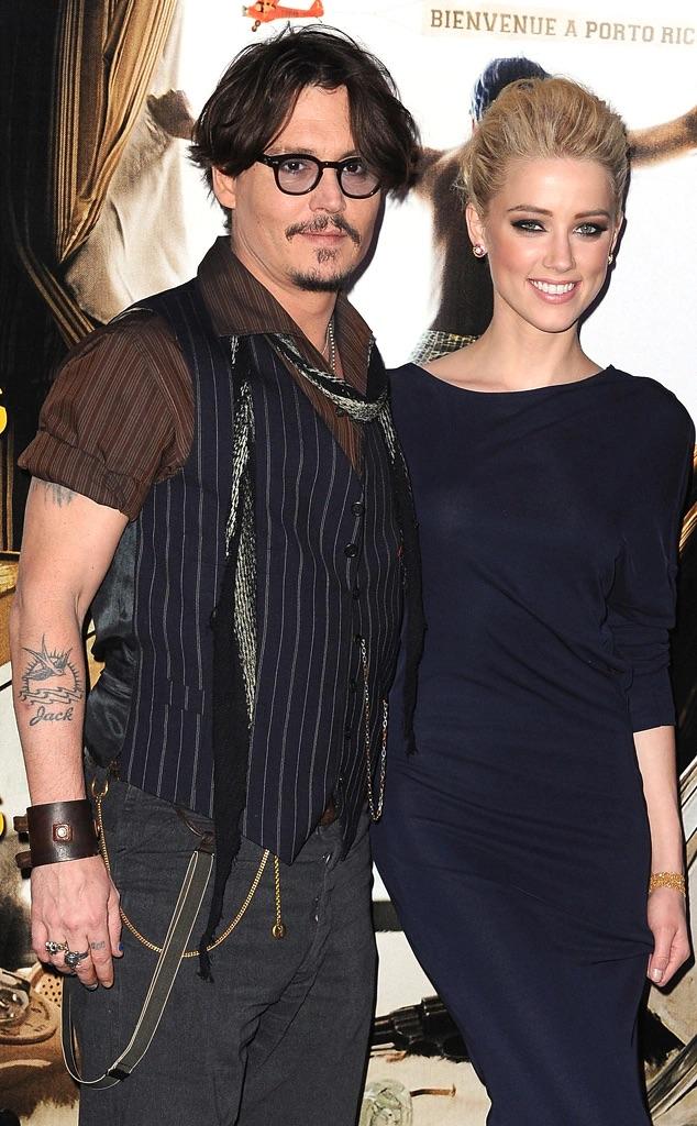 Johnny Depp junto a Amber Heard