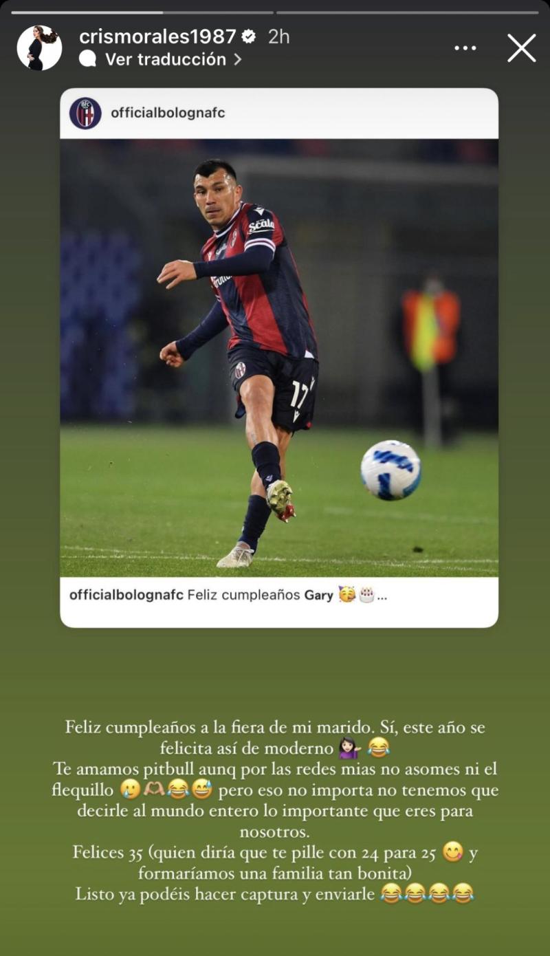 Cristina Morales le deja un particular mensaje a Gary Medel