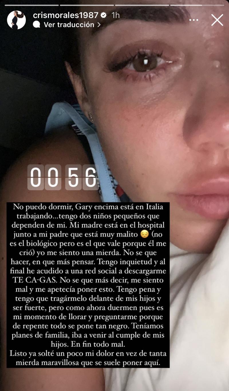 Cristina Morales revela difícil situación familiar