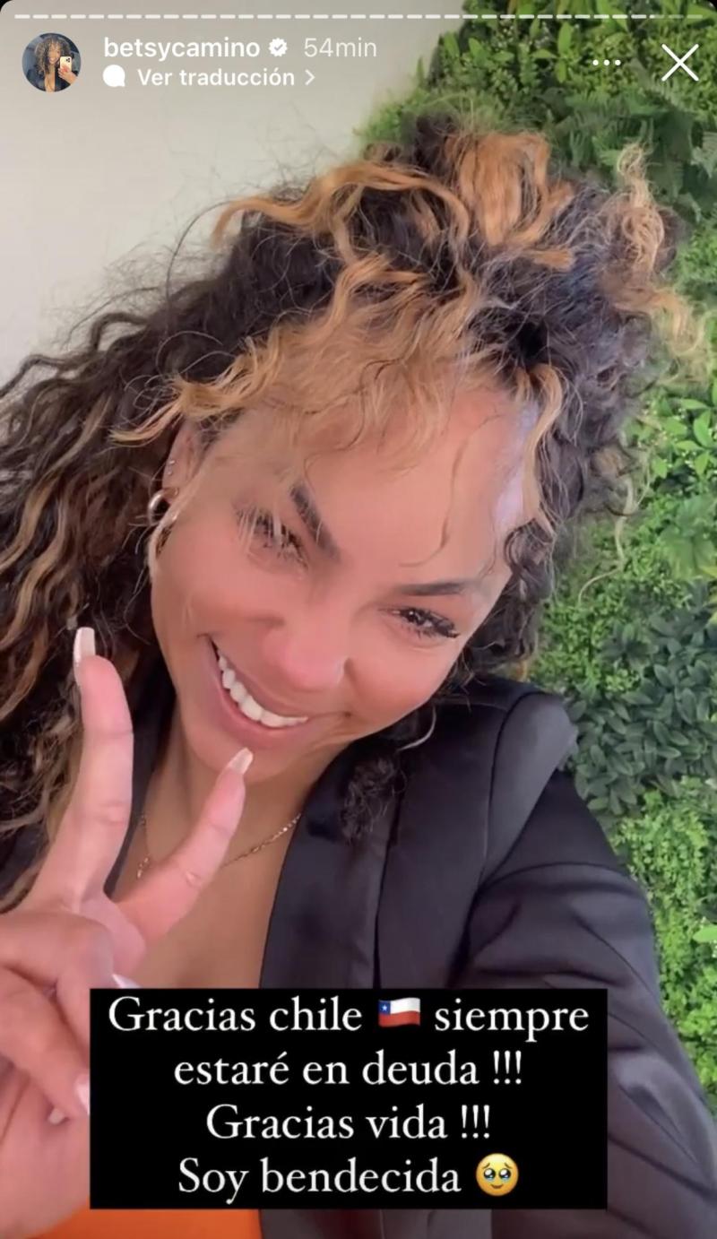 Betsy Camino se emocionó en redes sociales