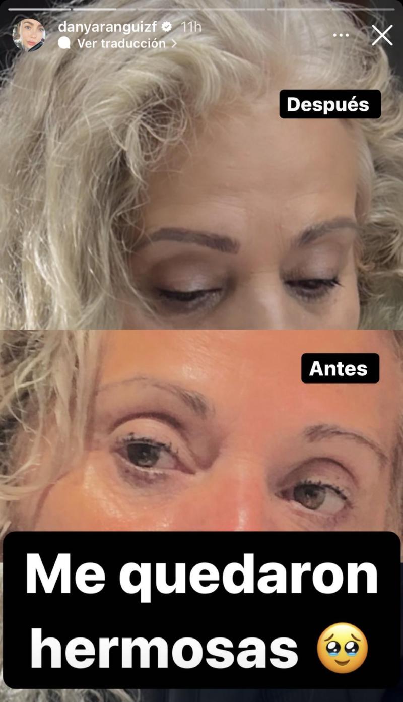 Daniela Aránguiz le hizo las cejas a su suegra