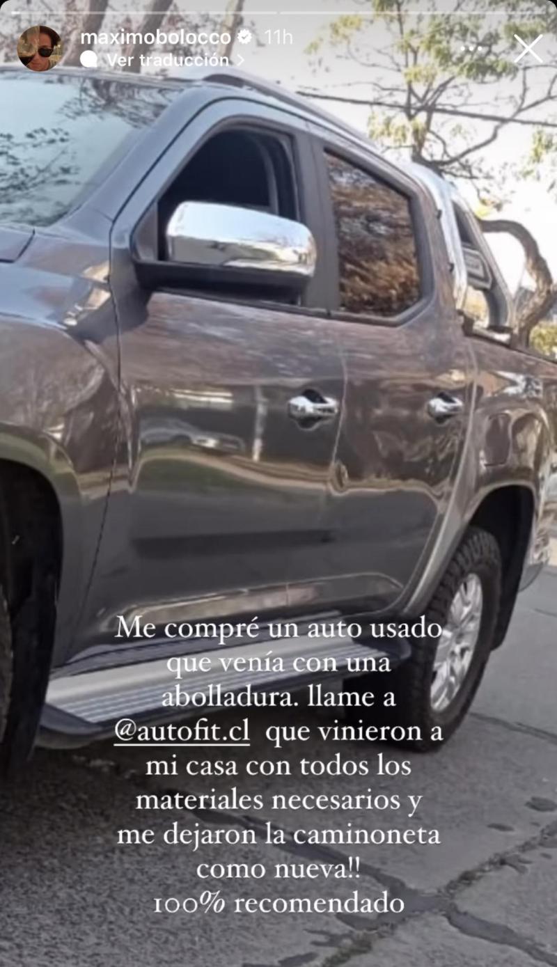 Máximo Bolocco se compró su primer auto