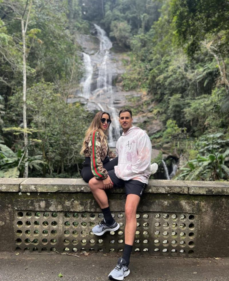 Marité Matus junto a Camilo Huerta en Río de Janeiro