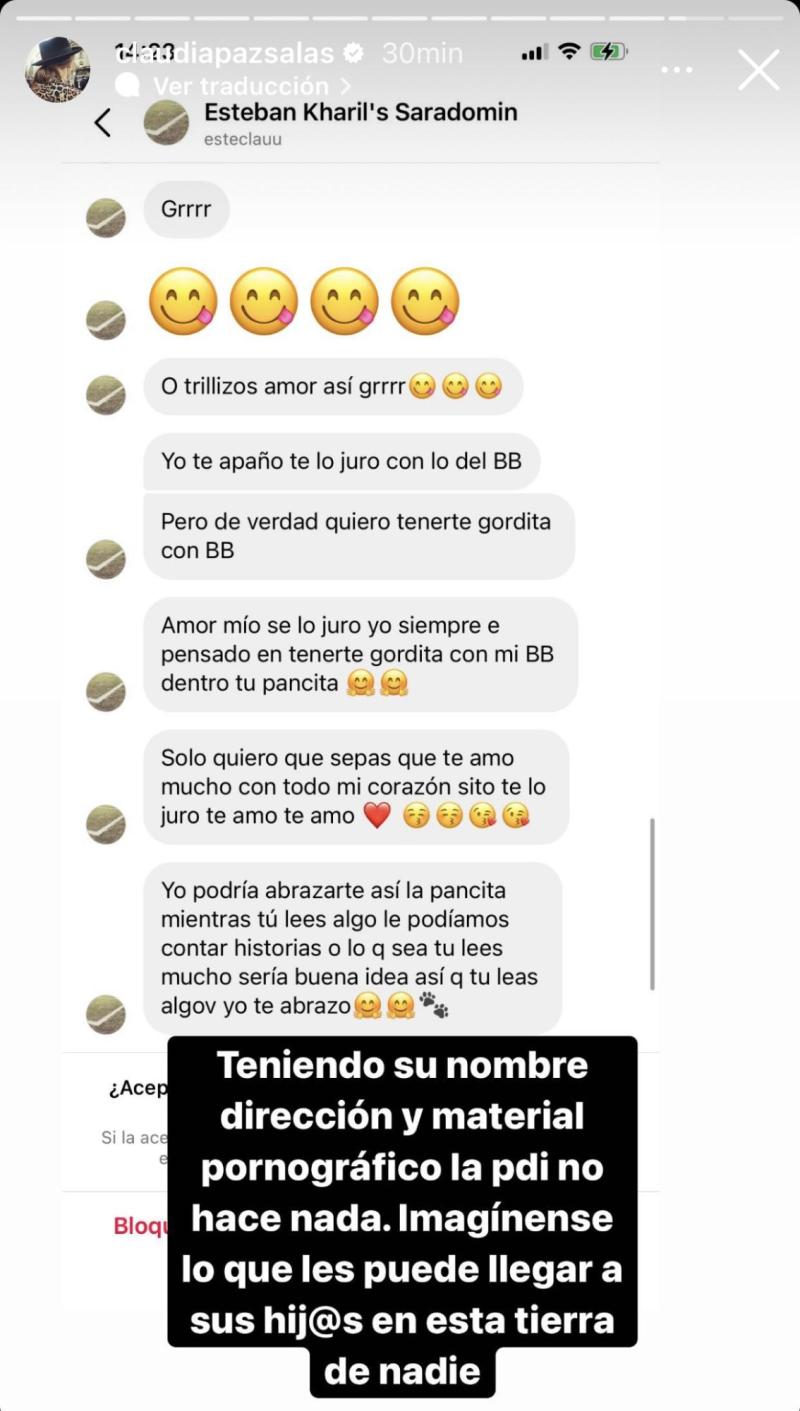 Claudia Salas denunció acoso en redes sociales