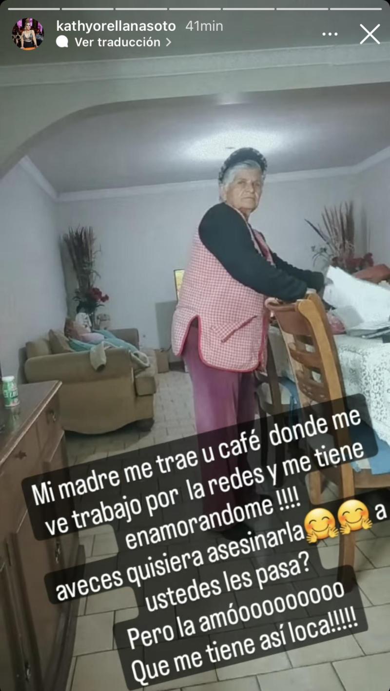 Kathy Orellana retomó la relación con sus padres.