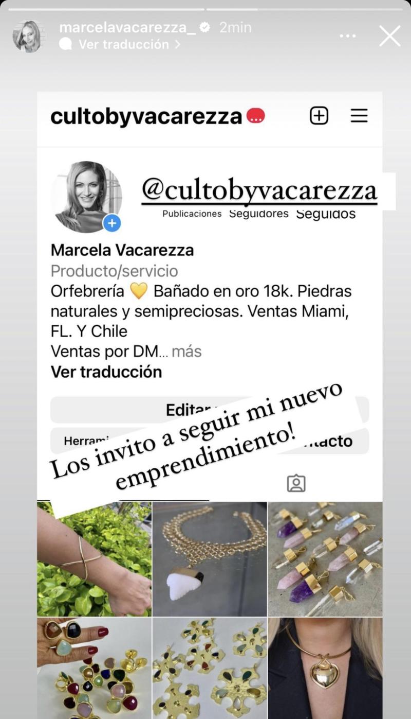 Marcela Vacarezza presentó su nuevo emprendimiento