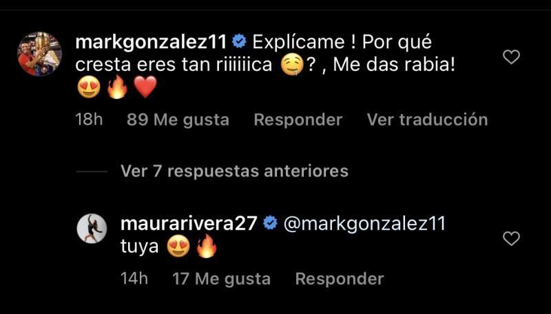 Comentario de Mark González a Maura Rivera