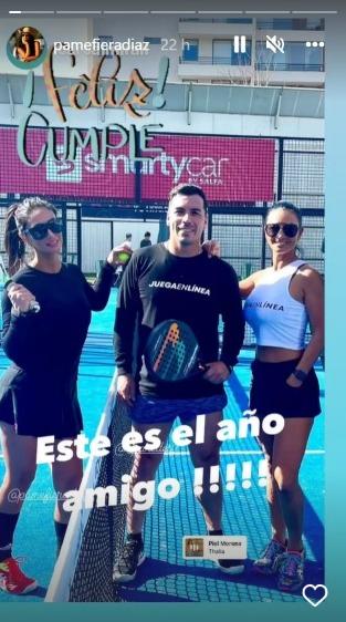 Saludo de Pamela Díaz para Esteban Paredes