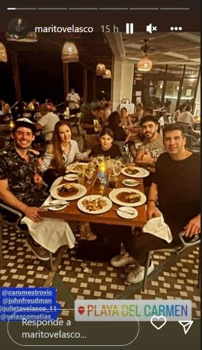 Mario Velasco y Carolina Mestrovic de vacaciones