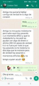 Pantallazo de Whatsapp