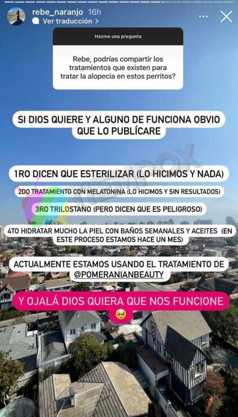 Instagram de Rebeca Naranjo.