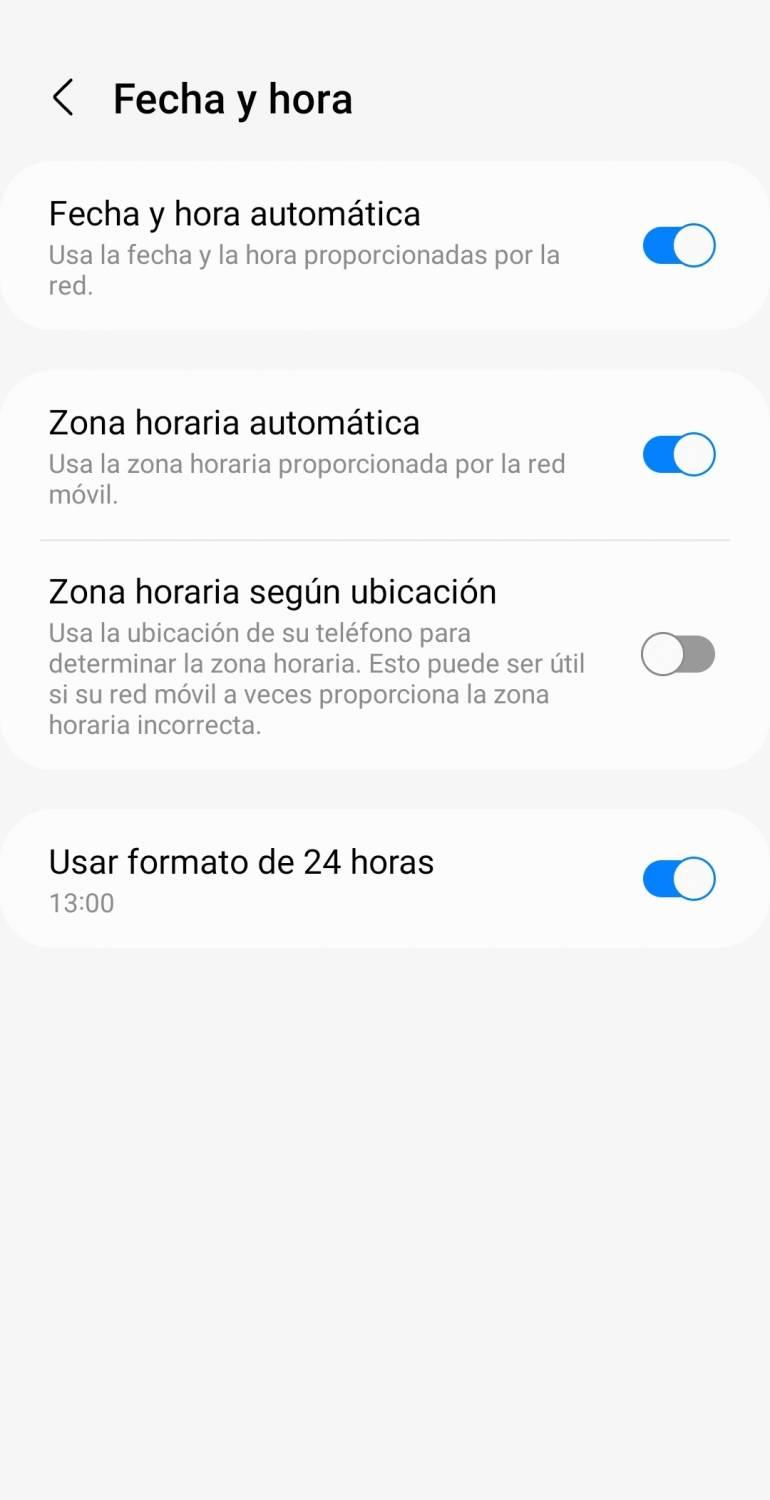 Evite confusiones por cambio de hora: Esto se puede hacer para evitar la sincronización automática de celulares