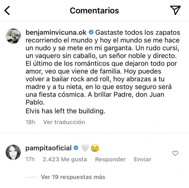 Reacción de Pampita