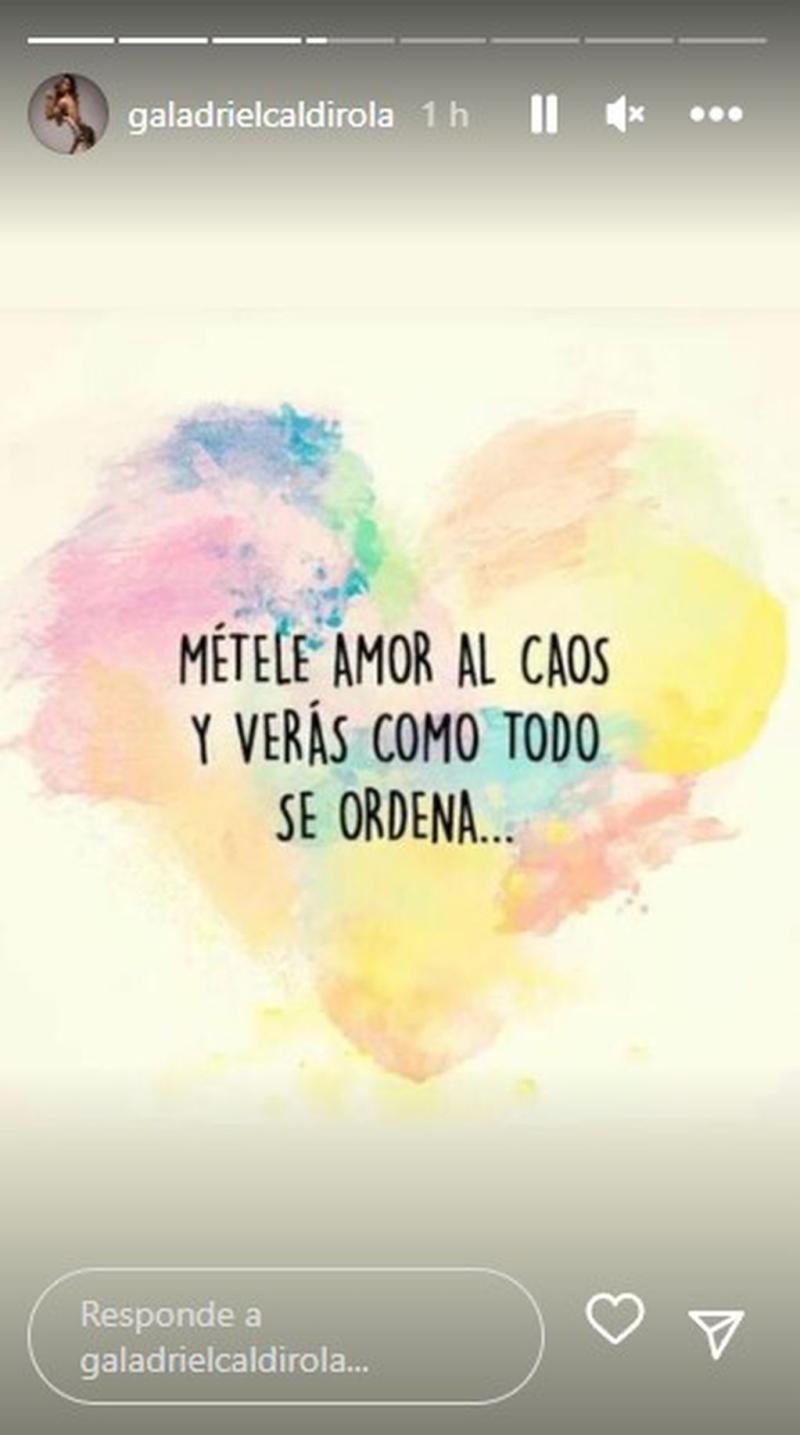 Mensaje de Gala Caldirola