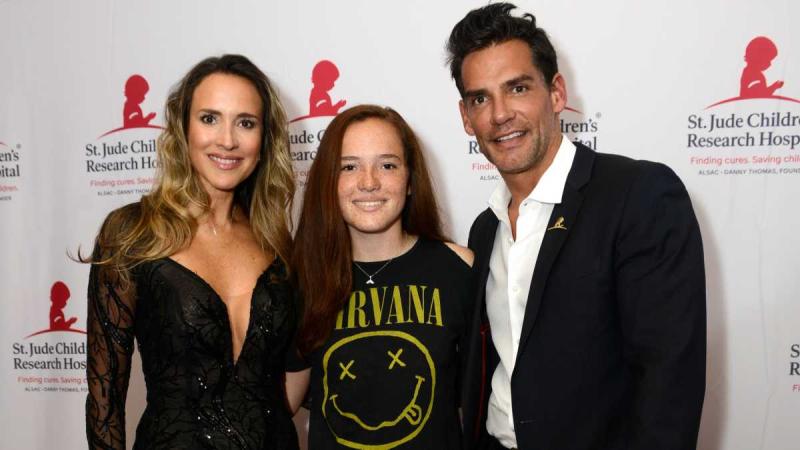 Cristián de la Fuente junto a su familia