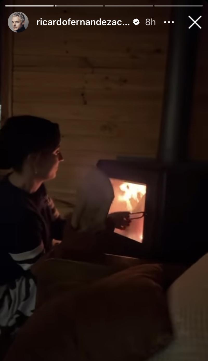 Camila Hirane junto a Ricardo Fernández