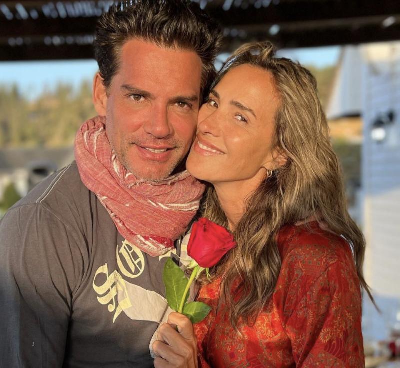 Cristián de la Fuente junto a Angélica Castro